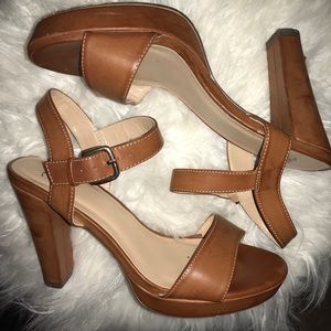 Brown NY&C Chunky Heels